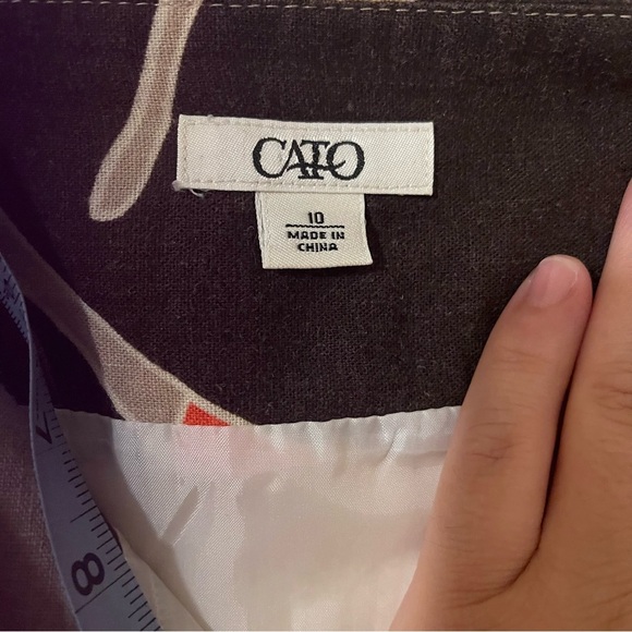 Cato floral  A-Line Skirt - linen - Picture 4 of 6